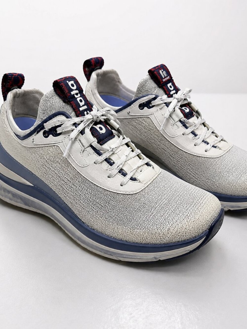 BALA Athletic Walking Running Sneaker Women 7.5 White Blue Lightweight Training
